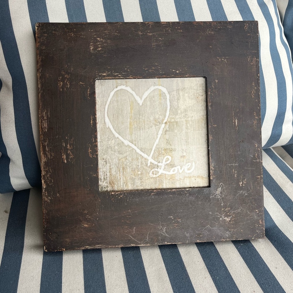 Rustic Brown Love Wall Art